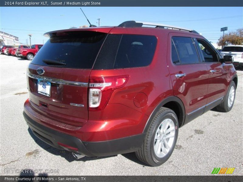 Sunset / Medium Light Stone 2014 Ford Explorer XLT