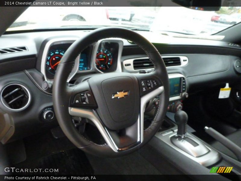 Bright Yellow / Black 2014 Chevrolet Camaro LT Coupe