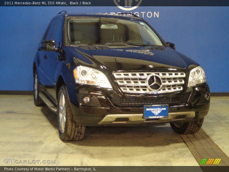 Black / Black 2011 Mercedes-Benz ML 350 4Matic