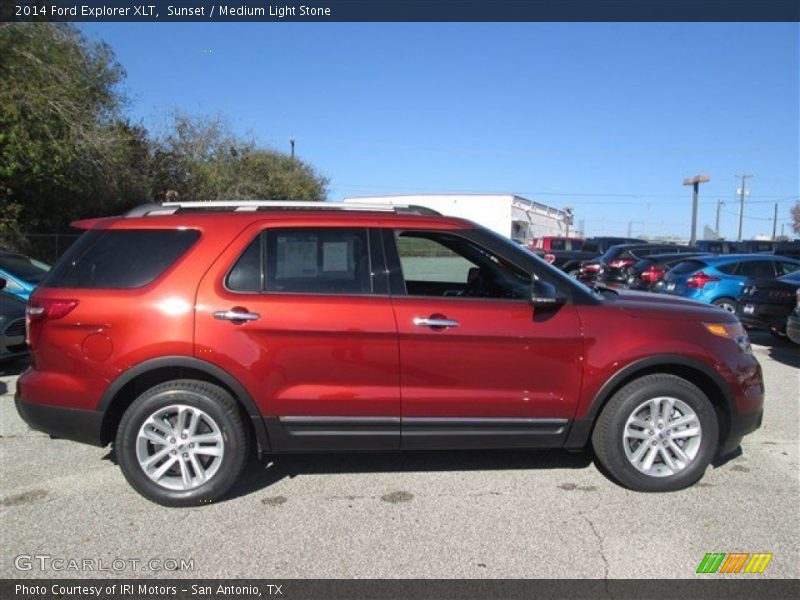 Sunset / Medium Light Stone 2014 Ford Explorer XLT
