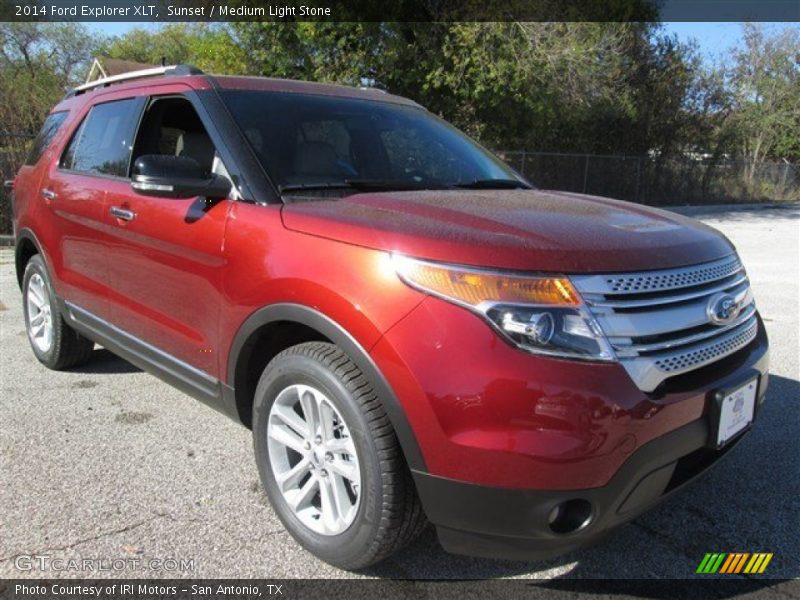 Sunset / Medium Light Stone 2014 Ford Explorer XLT