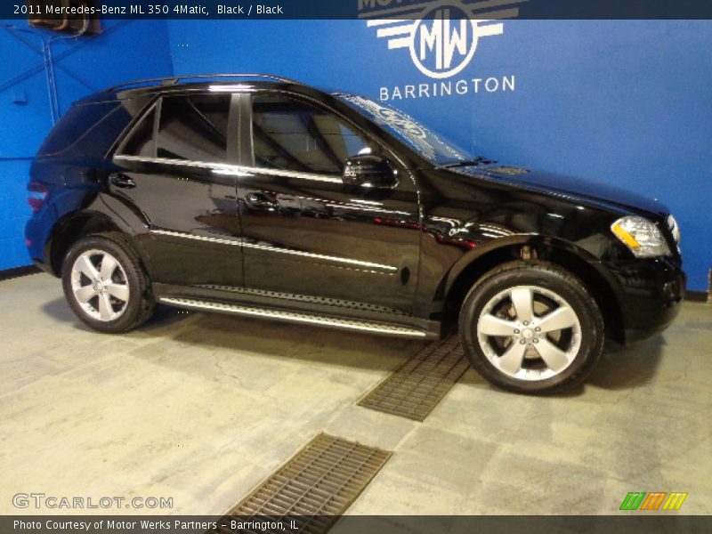 Black / Black 2011 Mercedes-Benz ML 350 4Matic