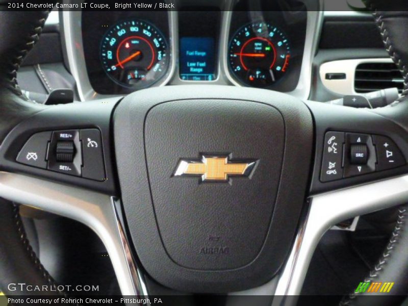 Bright Yellow / Black 2014 Chevrolet Camaro LT Coupe