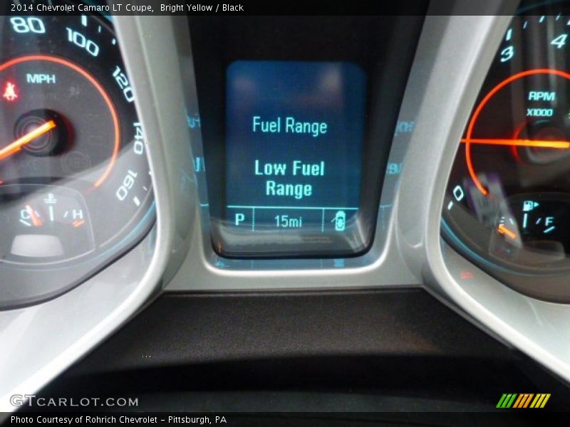Bright Yellow / Black 2014 Chevrolet Camaro LT Coupe