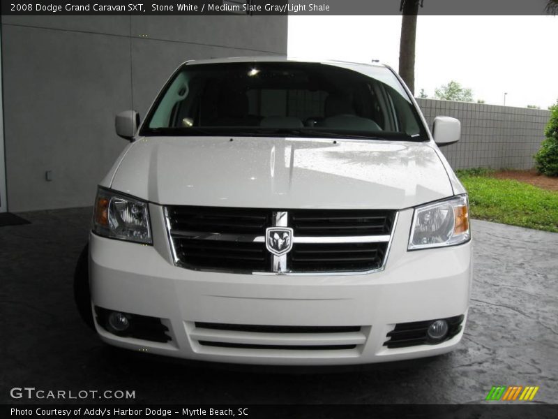 Stone White / Medium Slate Gray/Light Shale 2008 Dodge Grand Caravan SXT