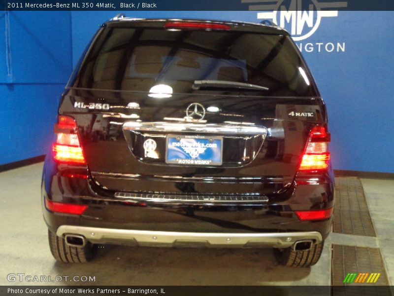 Black / Black 2011 Mercedes-Benz ML 350 4Matic