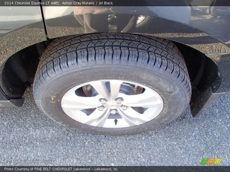 Ashen Gray Metallic / Jet Black 2014 Chevrolet Equinox LT AWD