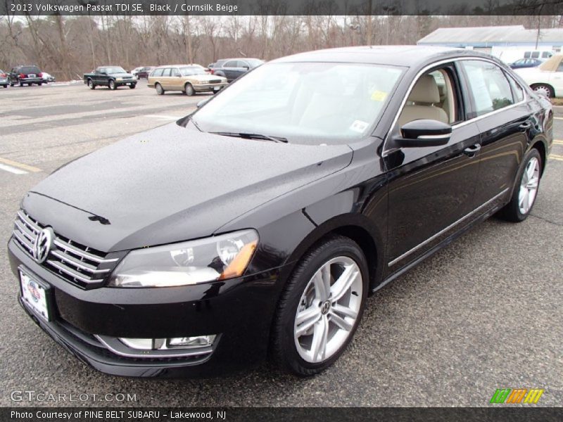Black / Cornsilk Beige 2013 Volkswagen Passat TDI SE