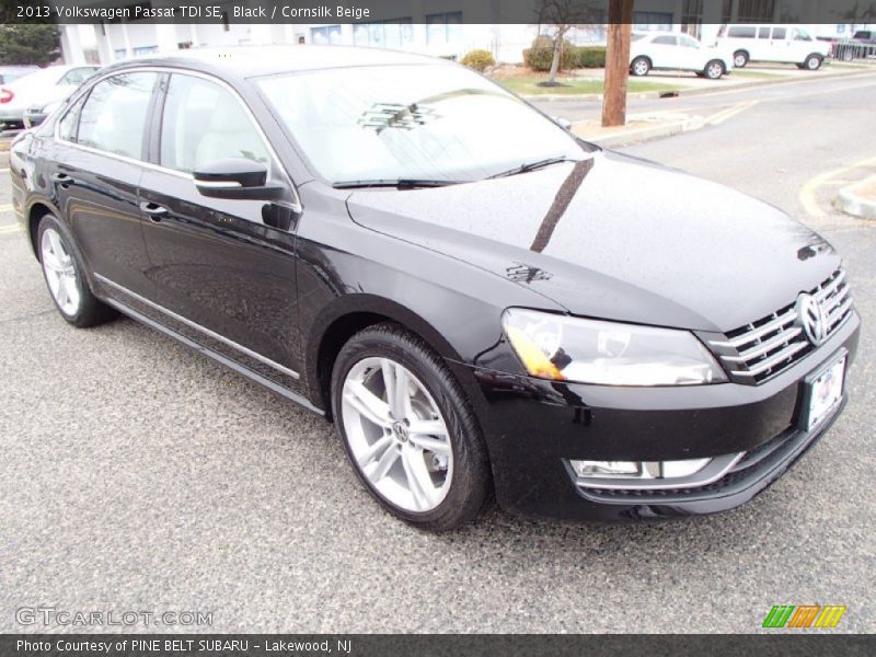 Black / Cornsilk Beige 2013 Volkswagen Passat TDI SE