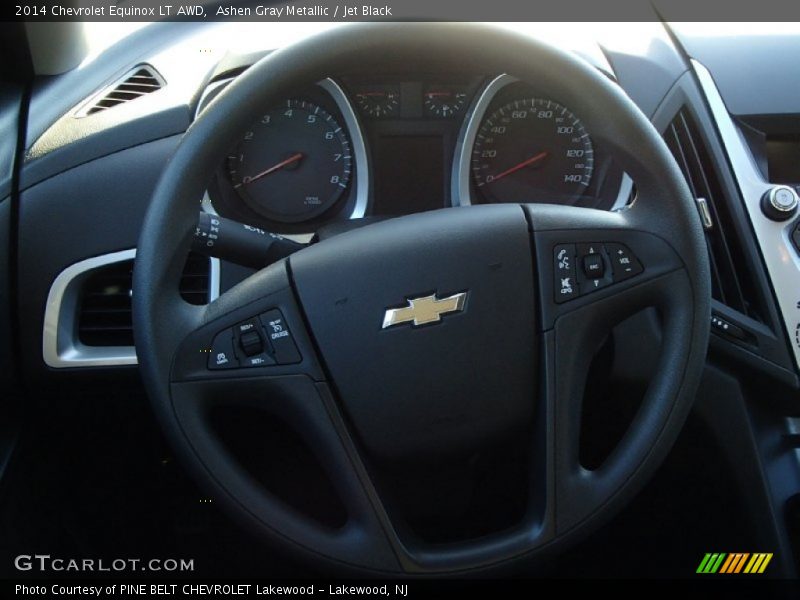 Ashen Gray Metallic / Jet Black 2014 Chevrolet Equinox LT AWD