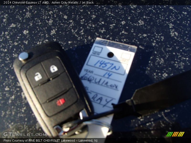 Ashen Gray Metallic / Jet Black 2014 Chevrolet Equinox LT AWD