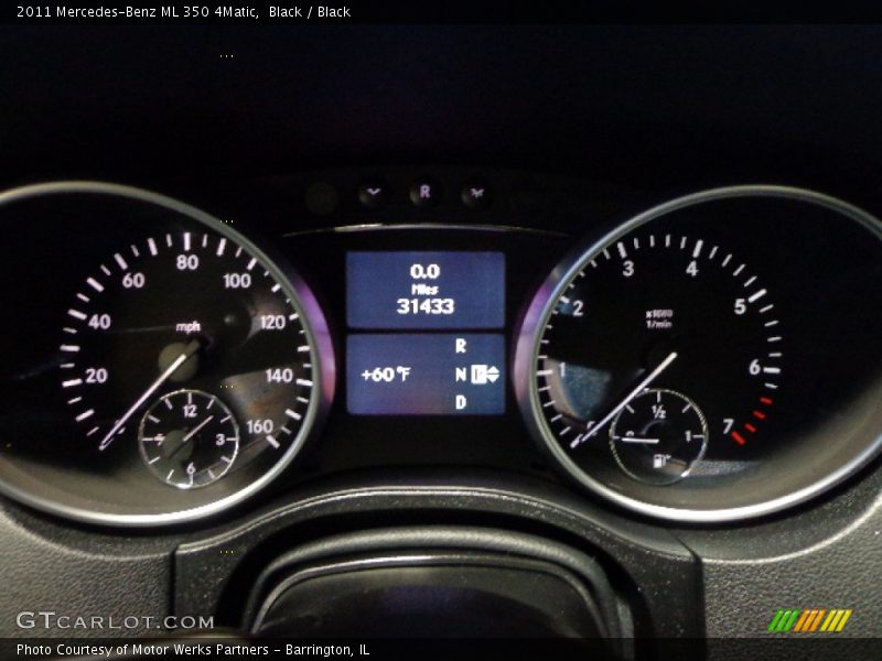 Black / Black 2011 Mercedes-Benz ML 350 4Matic