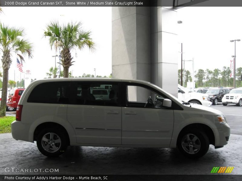 Stone White / Medium Slate Gray/Light Shale 2008 Dodge Grand Caravan SXT