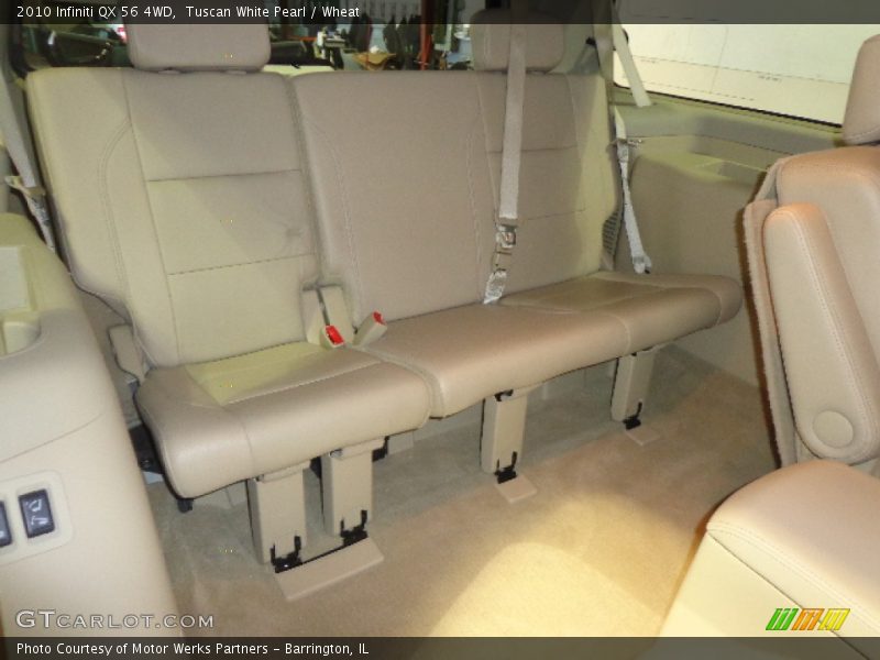 Tuscan White Pearl / Wheat 2010 Infiniti QX 56 4WD