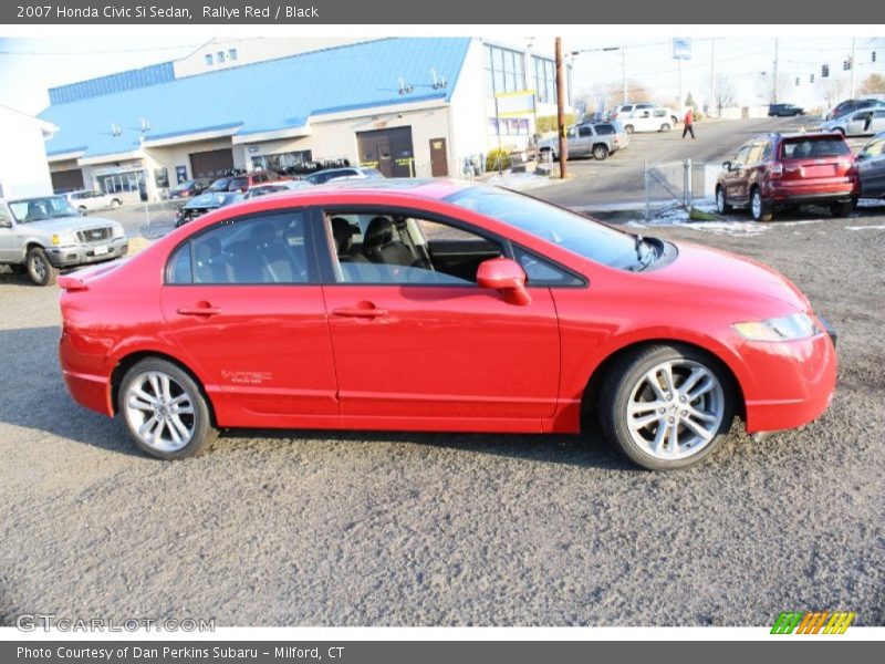 Rallye Red / Black 2007 Honda Civic Si Sedan