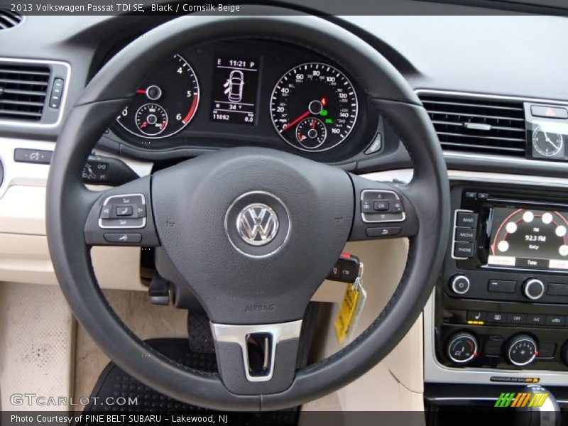 Black / Cornsilk Beige 2013 Volkswagen Passat TDI SE