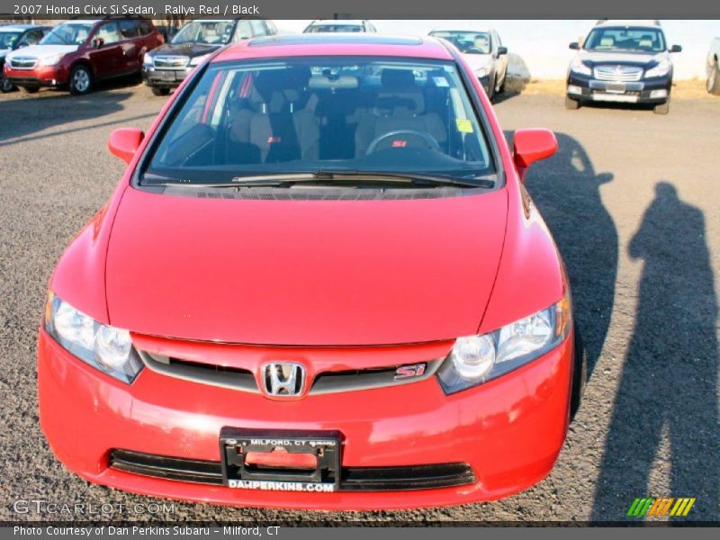 Rallye Red / Black 2007 Honda Civic Si Sedan