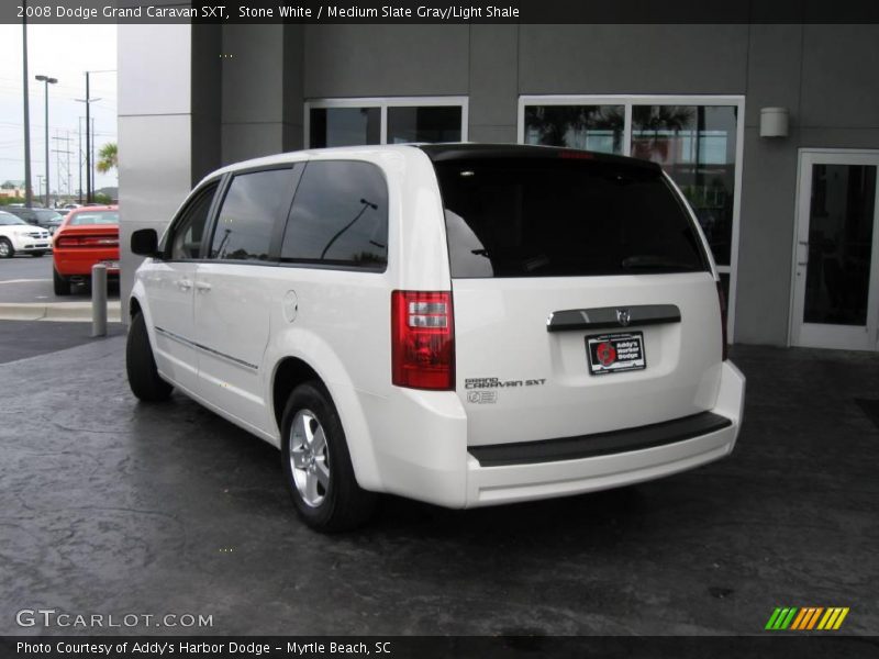 Stone White / Medium Slate Gray/Light Shale 2008 Dodge Grand Caravan SXT