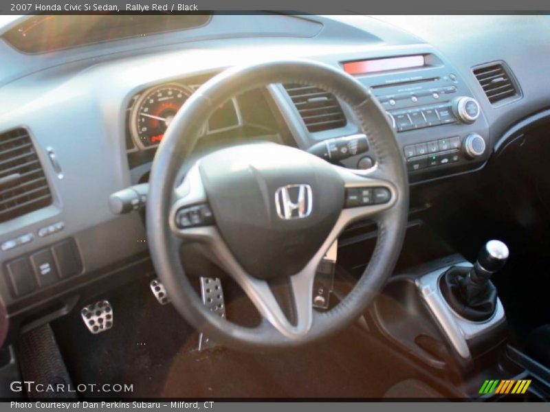 Rallye Red / Black 2007 Honda Civic Si Sedan