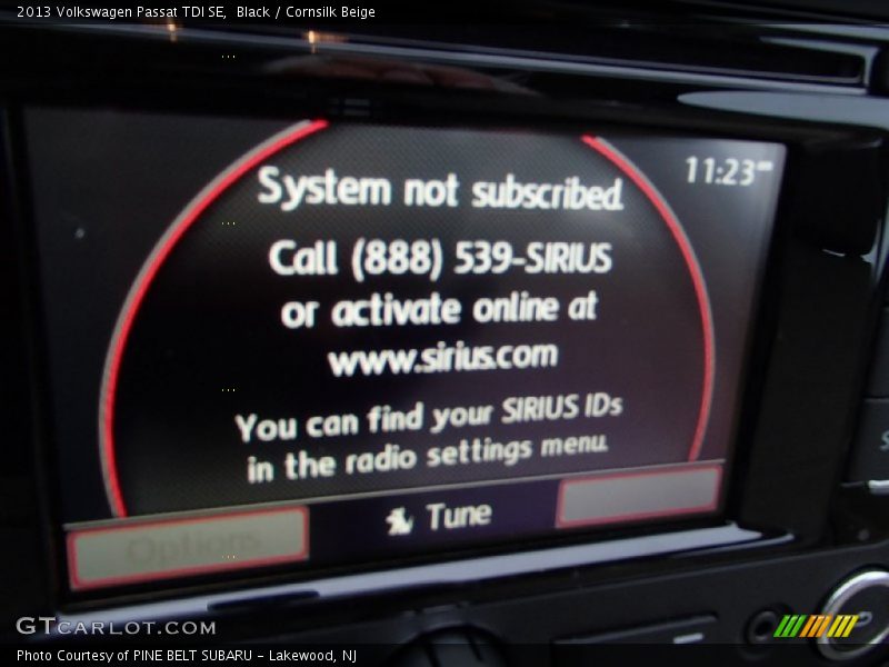 Black / Cornsilk Beige 2013 Volkswagen Passat TDI SE