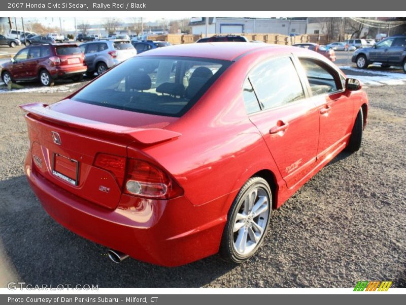 Rallye Red / Black 2007 Honda Civic Si Sedan