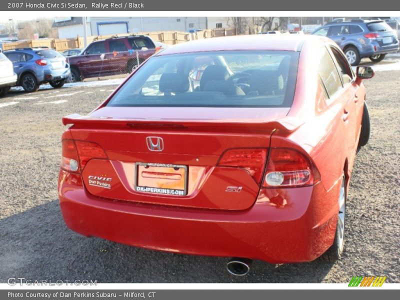 Rallye Red / Black 2007 Honda Civic Si Sedan