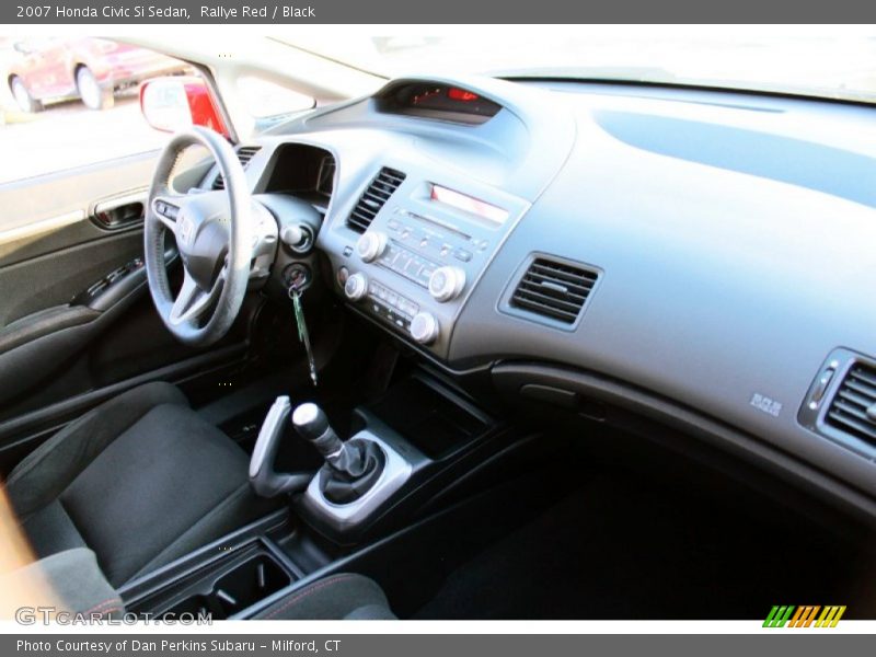 Rallye Red / Black 2007 Honda Civic Si Sedan
