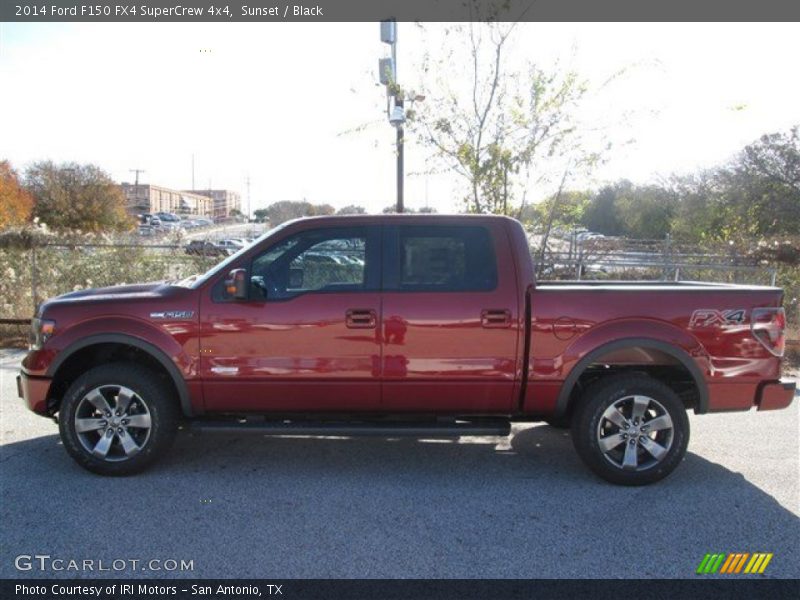 Sunset / Black 2014 Ford F150 FX4 SuperCrew 4x4