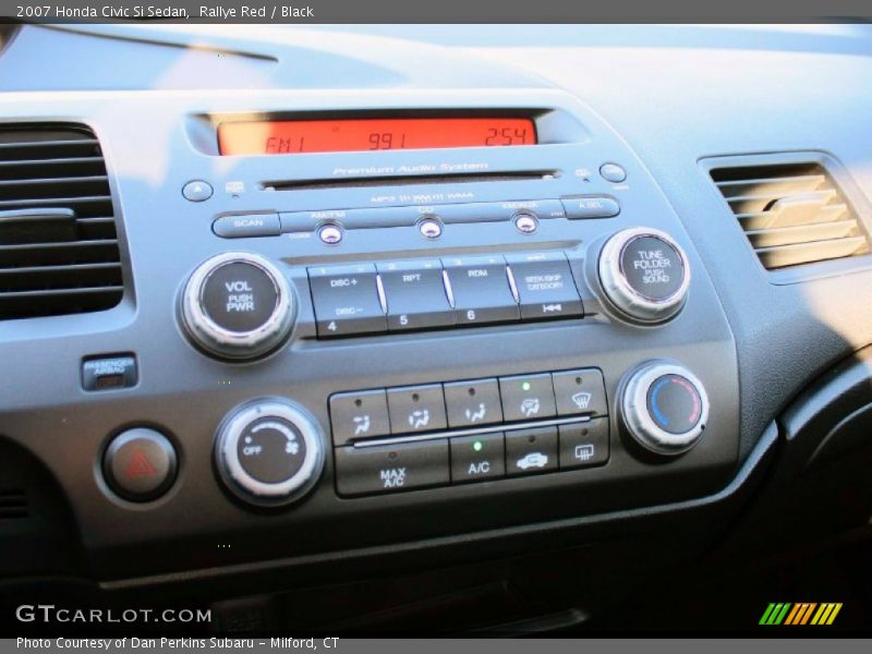 Rallye Red / Black 2007 Honda Civic Si Sedan