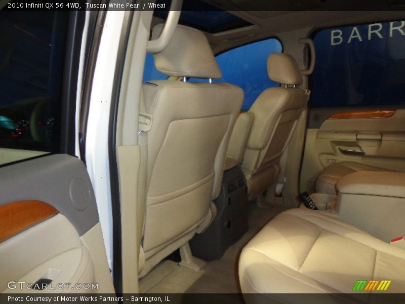 Tuscan White Pearl / Wheat 2010 Infiniti QX 56 4WD