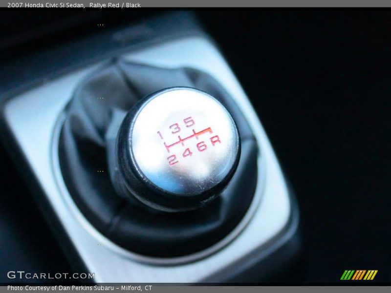 Rallye Red / Black 2007 Honda Civic Si Sedan