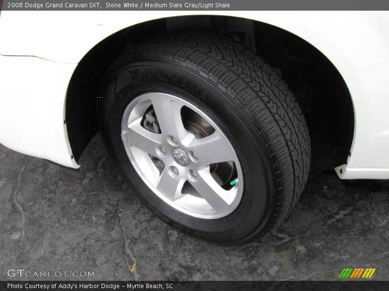 Stone White / Medium Slate Gray/Light Shale 2008 Dodge Grand Caravan SXT