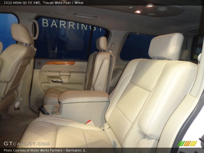 Tuscan White Pearl / Wheat 2010 Infiniti QX 56 4WD