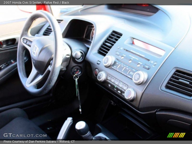 Rallye Red / Black 2007 Honda Civic Si Sedan