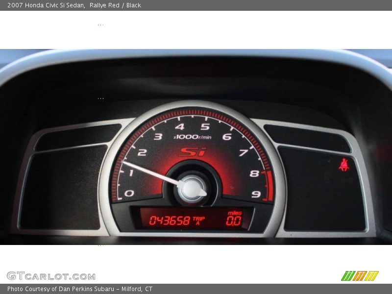 Rallye Red / Black 2007 Honda Civic Si Sedan