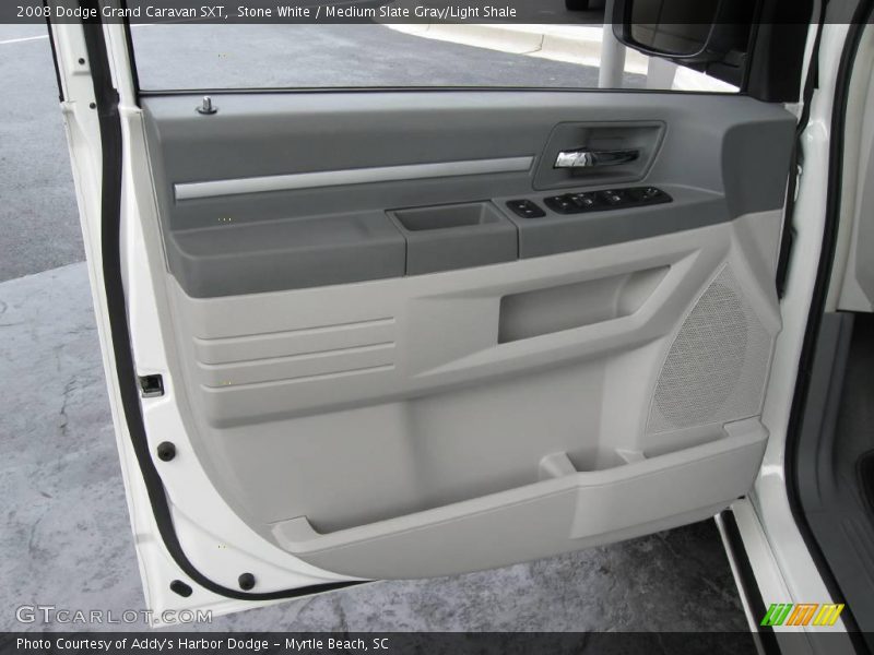 Stone White / Medium Slate Gray/Light Shale 2008 Dodge Grand Caravan SXT