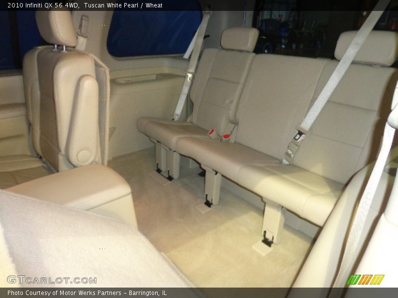 Tuscan White Pearl / Wheat 2010 Infiniti QX 56 4WD