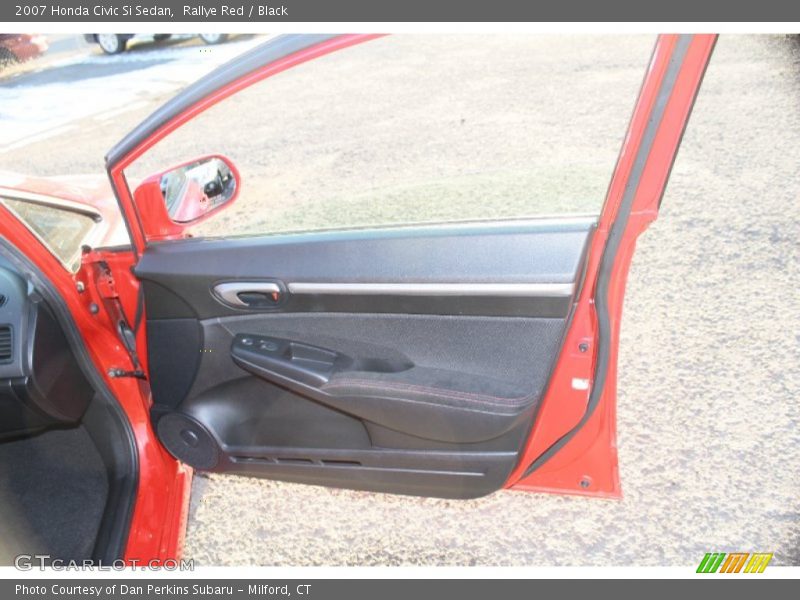 Rallye Red / Black 2007 Honda Civic Si Sedan