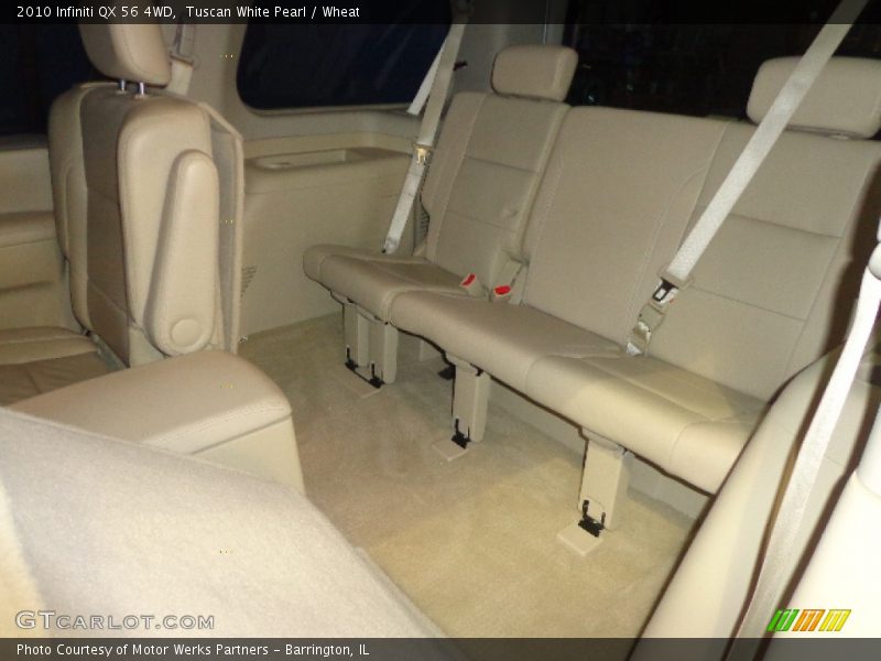 Tuscan White Pearl / Wheat 2010 Infiniti QX 56 4WD