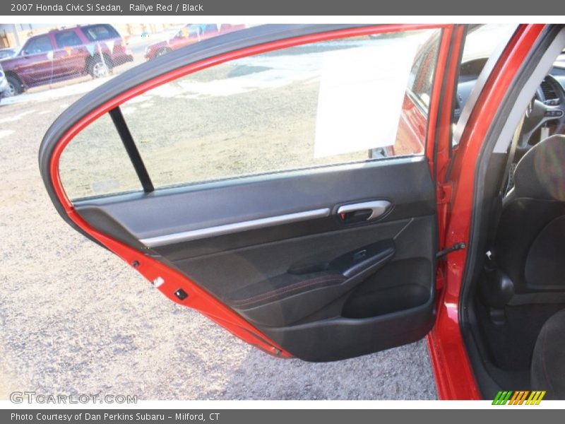 Rallye Red / Black 2007 Honda Civic Si Sedan
