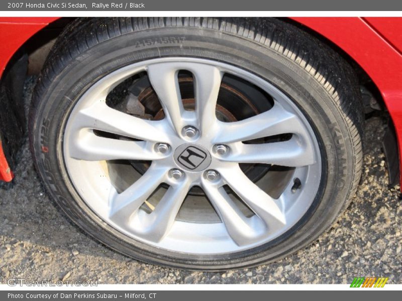 Rallye Red / Black 2007 Honda Civic Si Sedan