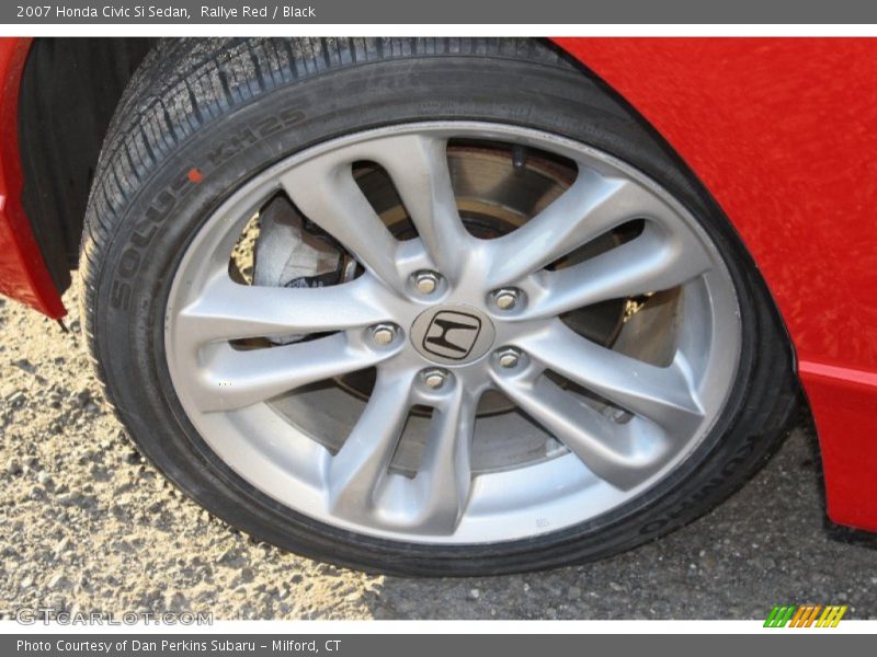 Rallye Red / Black 2007 Honda Civic Si Sedan