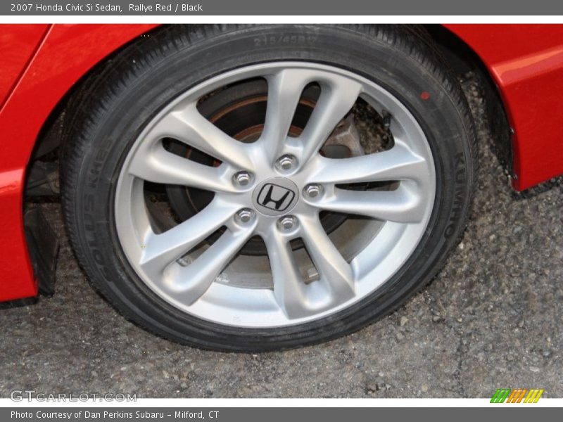 Rallye Red / Black 2007 Honda Civic Si Sedan