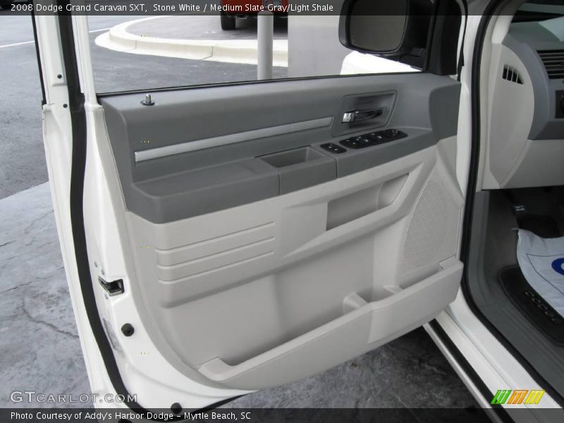 Stone White / Medium Slate Gray/Light Shale 2008 Dodge Grand Caravan SXT