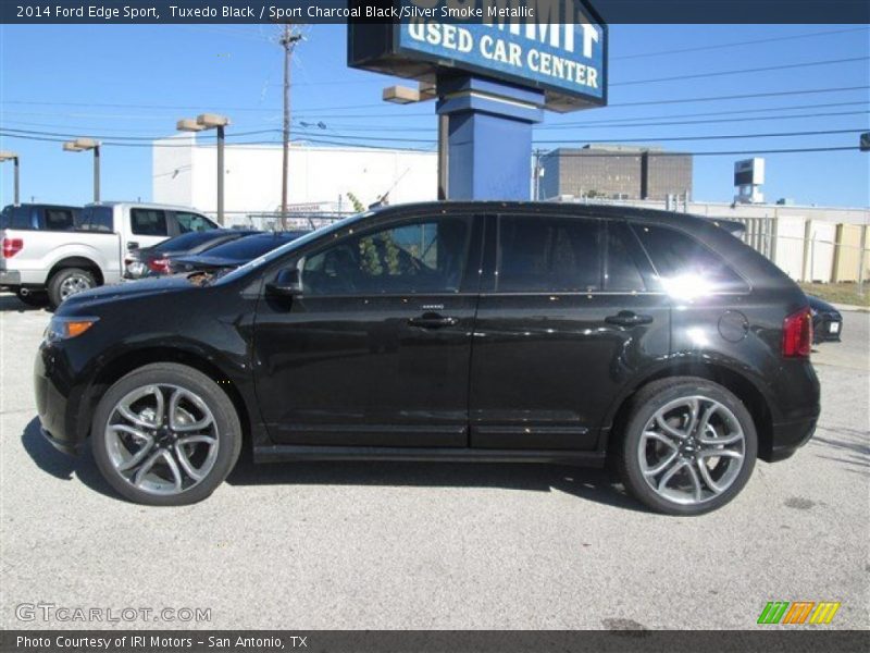 Tuxedo Black / Sport Charcoal Black/Silver Smoke Metallic 2014 Ford Edge Sport