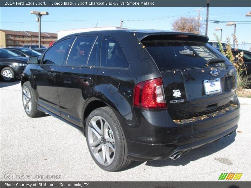 Tuxedo Black / Sport Charcoal Black/Silver Smoke Metallic 2014 Ford Edge Sport