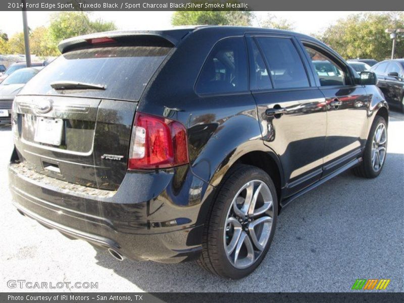 Tuxedo Black / Sport Charcoal Black/Silver Smoke Metallic 2014 Ford Edge Sport