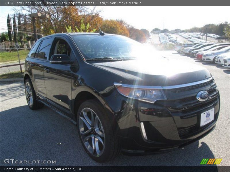 Tuxedo Black / Sport Charcoal Black/Silver Smoke Metallic 2014 Ford Edge Sport