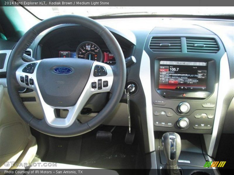 Kodiak Brown / Medium Light Stone 2014 Ford Explorer XLT