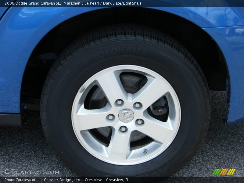 Marathon Blue Pearl / Dark Slate/Light Shale 2008 Dodge Grand Caravan SE